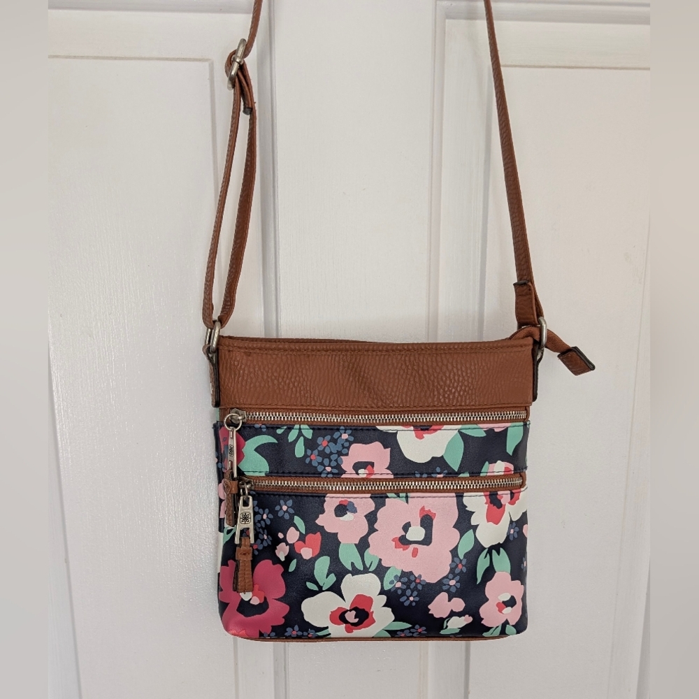 Cute Crossbody Floral Patterned Bag With Adjustable Strap